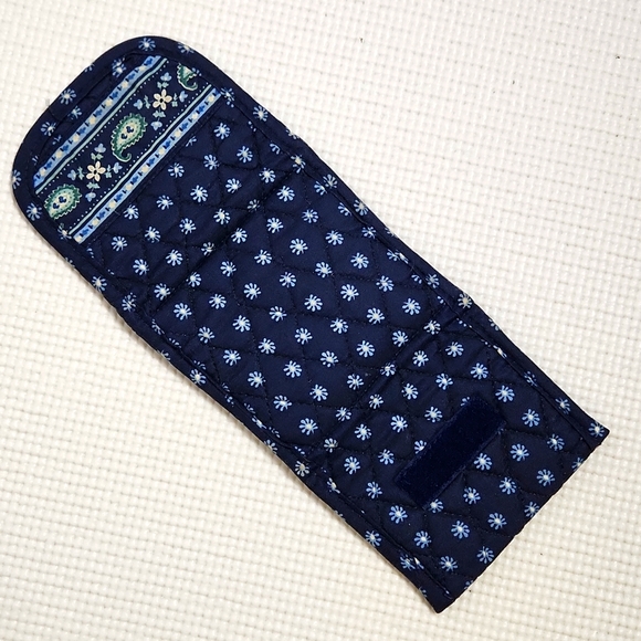 Vera Bradley Retired Blue and Tan Paisley print Shoulder Bag w wallet - Picture 8 of 9